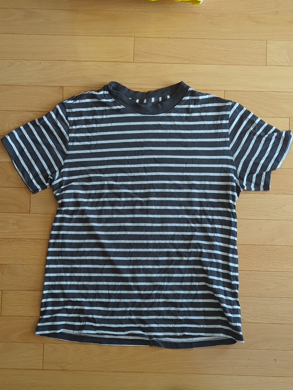 Lululemon All Yours Short Sleeve T-Shirt In Yachtie Stripe Graphite Grey White